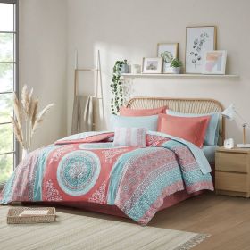 Twin XL Boho Comforter Set with Bed Sheets