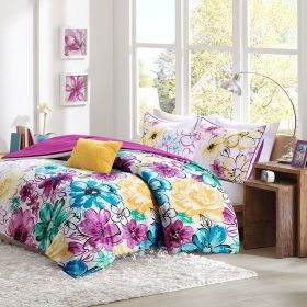 King/Cal King Floral Comforter Set
