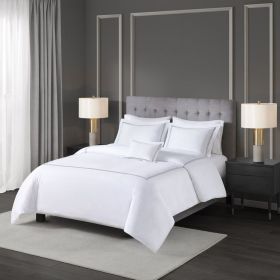 Full/Queen 100% Cotton Sateen Embroidered Comforter Set