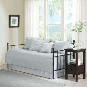 6 Piece Reversible Daybed Cover Set Grey Daybed