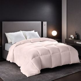 Pink Extra Large Plump Thick Duvet Enhanced Warmth Skin Friendly Comfort. Fits Single Double Beds. Luxury Hotel Grade Insert For Bedroom Use. Per (Option: Pink-Q)